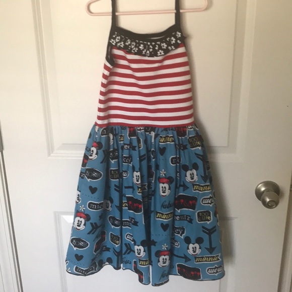 New Custom Retro Mickey Minnie Disney Tank Dress